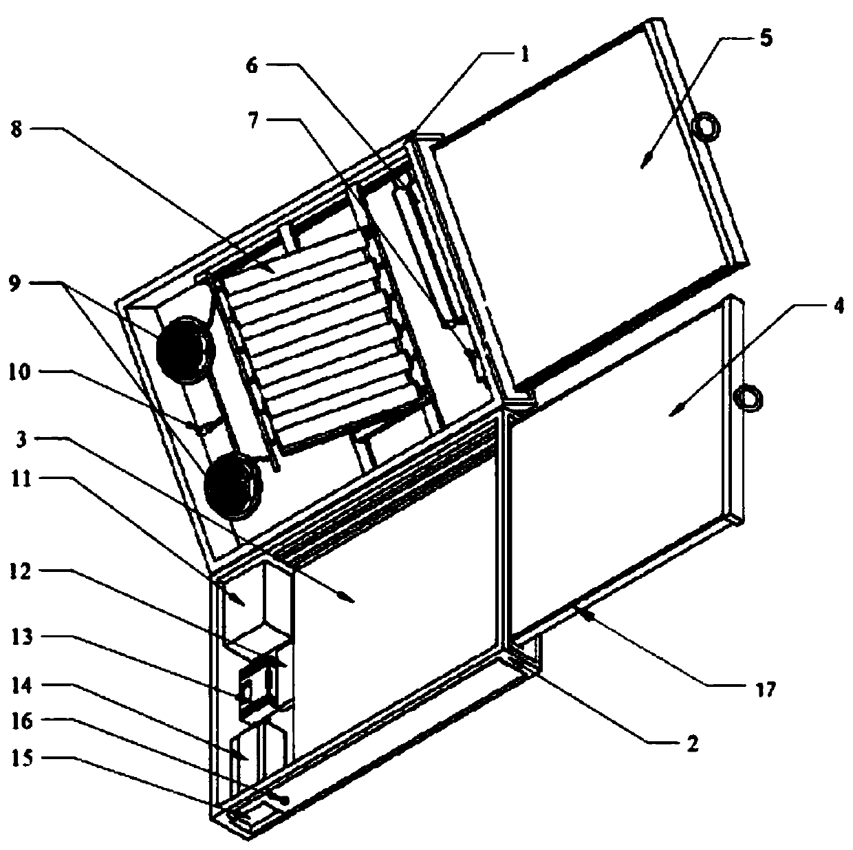 Portal solar water purifying and energy storing device