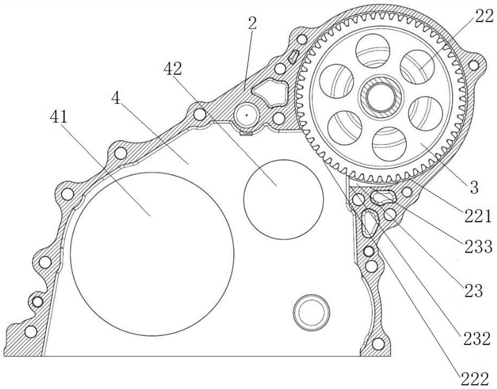 Crankshaft rear oil seal seat, engine oil return structure, engine and vehicle