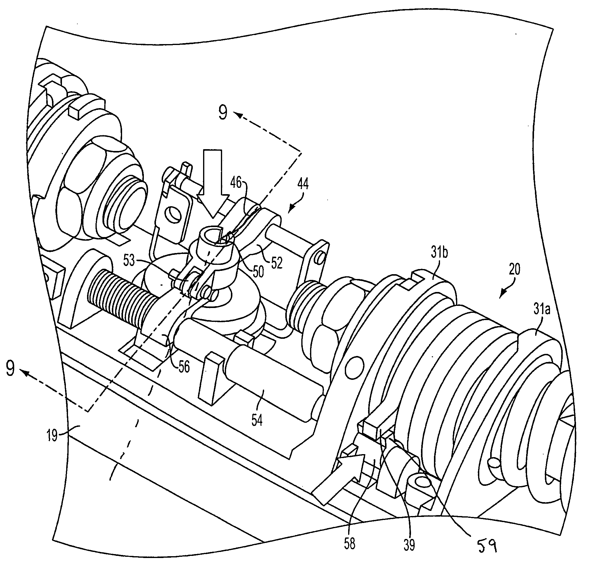 Hinge for a mobile video system