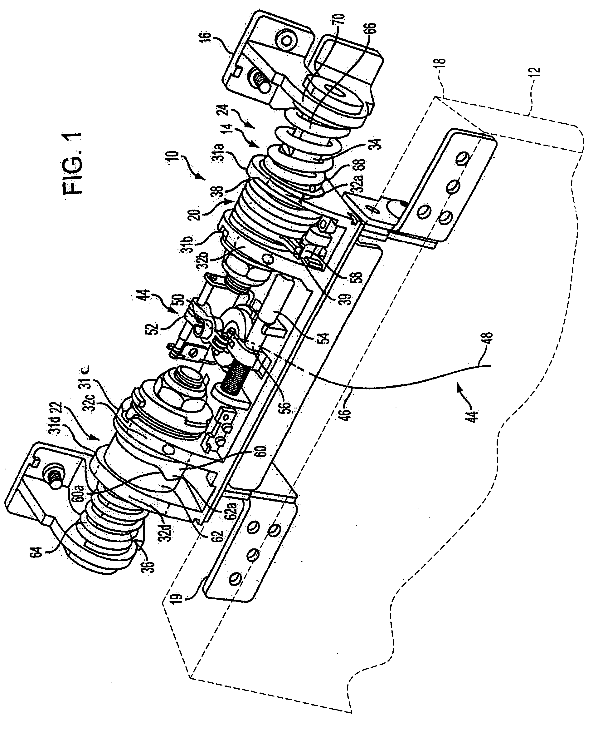 Hinge for a mobile video system