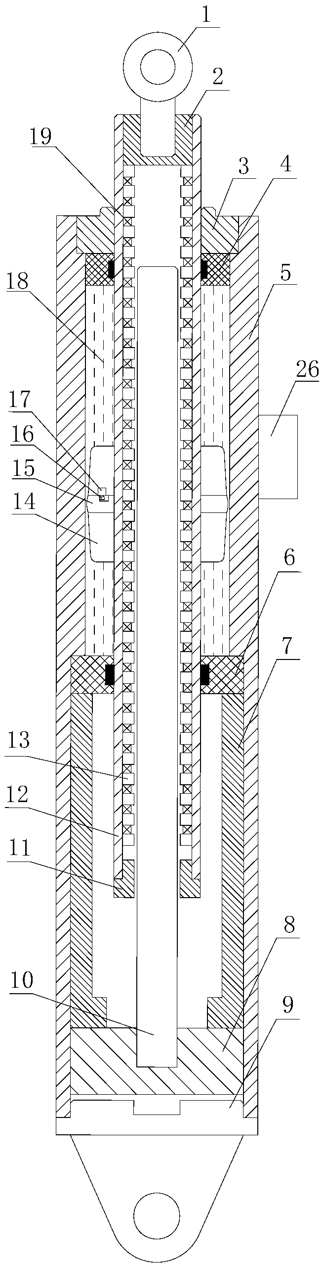 Electromagnetic energy feeding type vehicle active suspension actuator and control method thereof