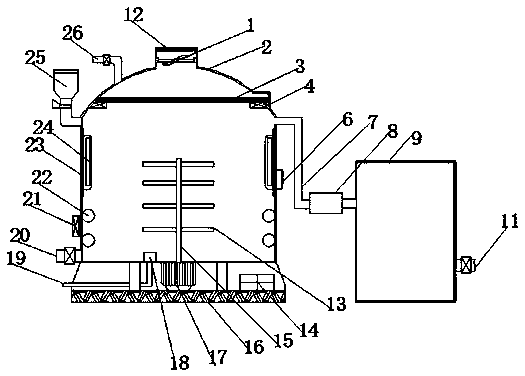 Visible light catalytic sewage treatment device