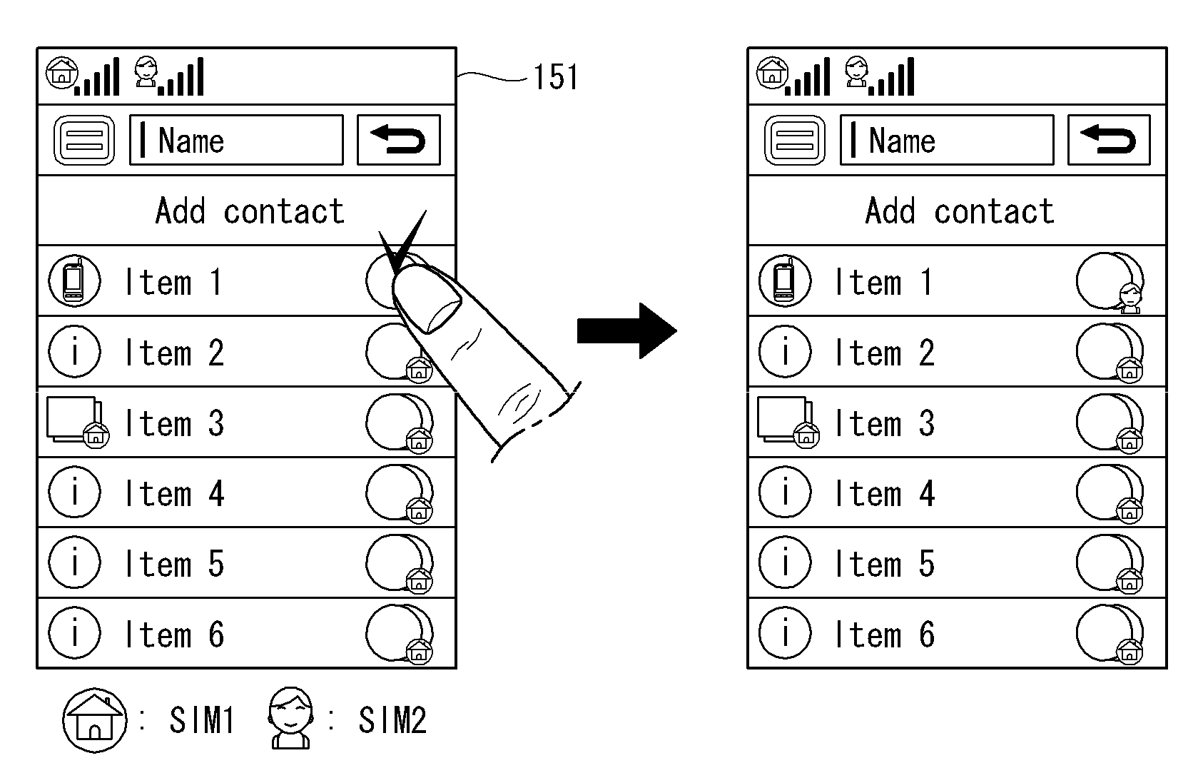 Mobile terminal and method of switching identity module therein