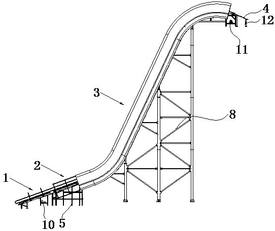 Device for conveying life rings