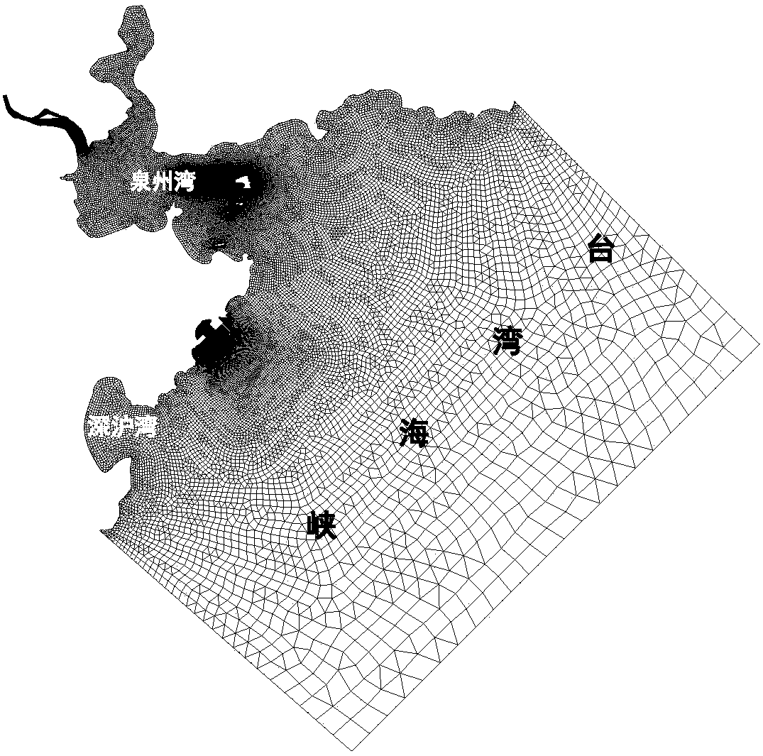 Back-silting simulation method for basin channel of force tide firth artificial island operating area