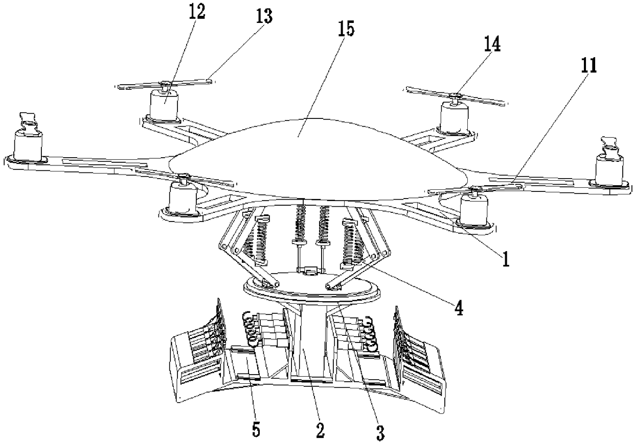 A six-rotor UAV for electric high-altitude wire and cable fire extinguishing