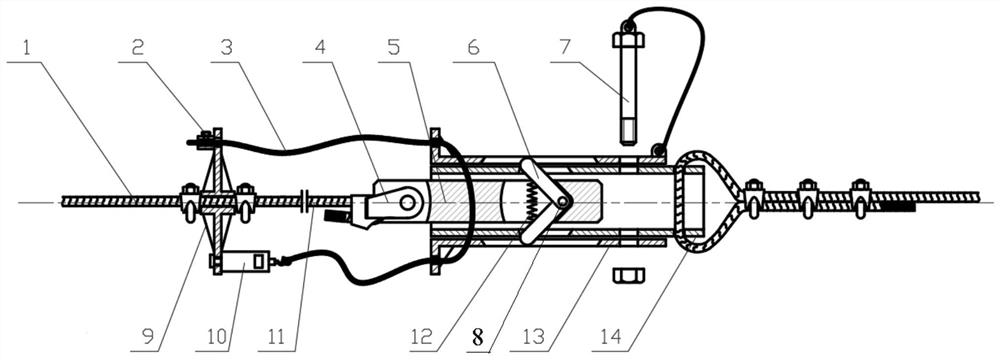 Single-well overload detachment device for single-machine multi-well pumping unit