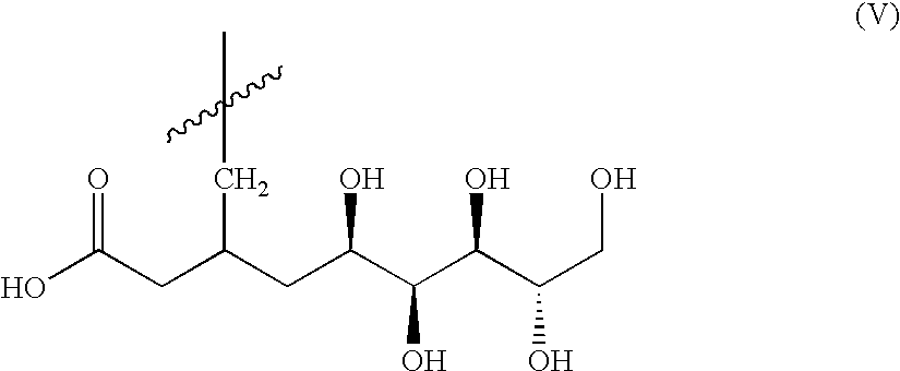 Glycopeptide carboxy-saccharide derivatives