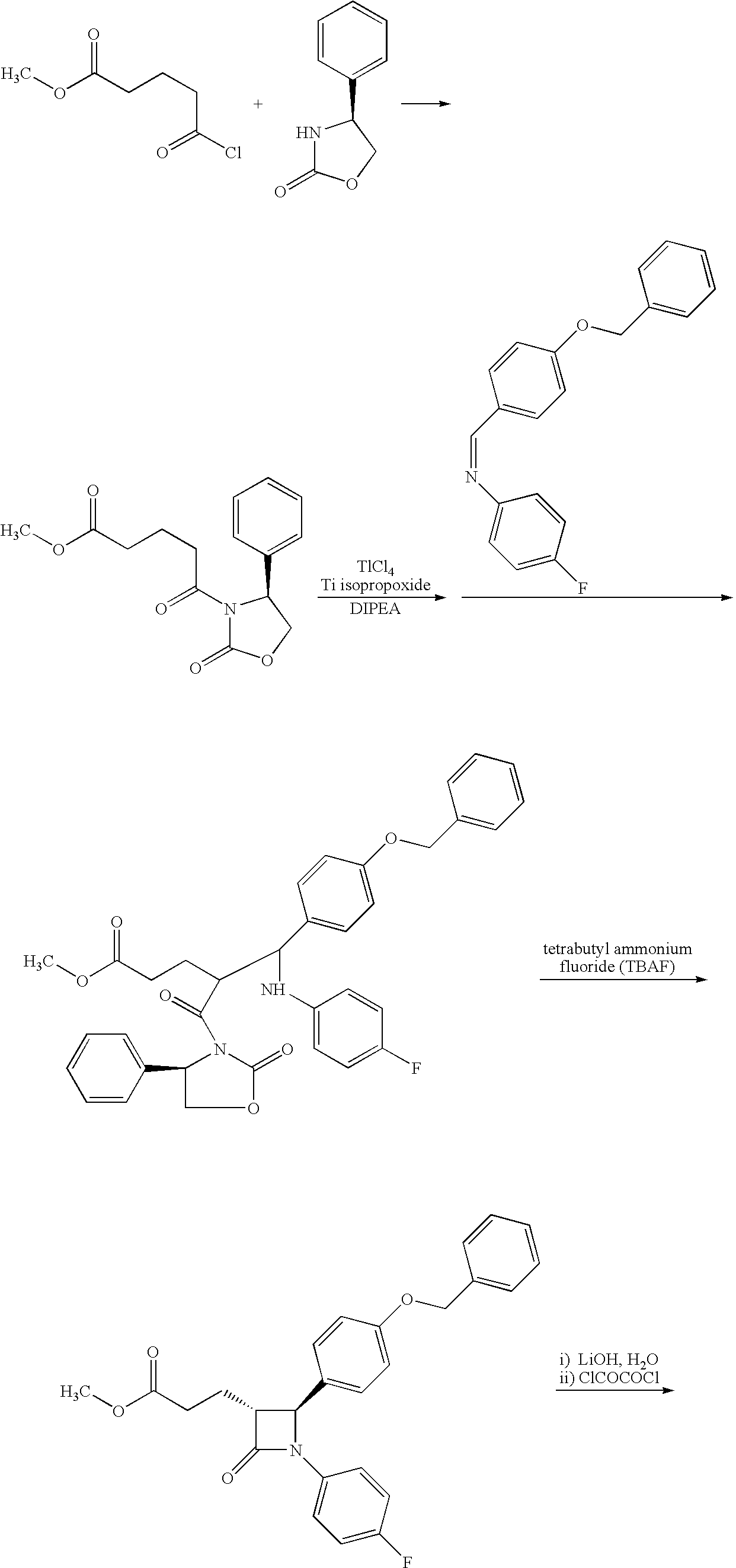 Processes for preparing intermediate compounds useful for the preparation of ezetimibe