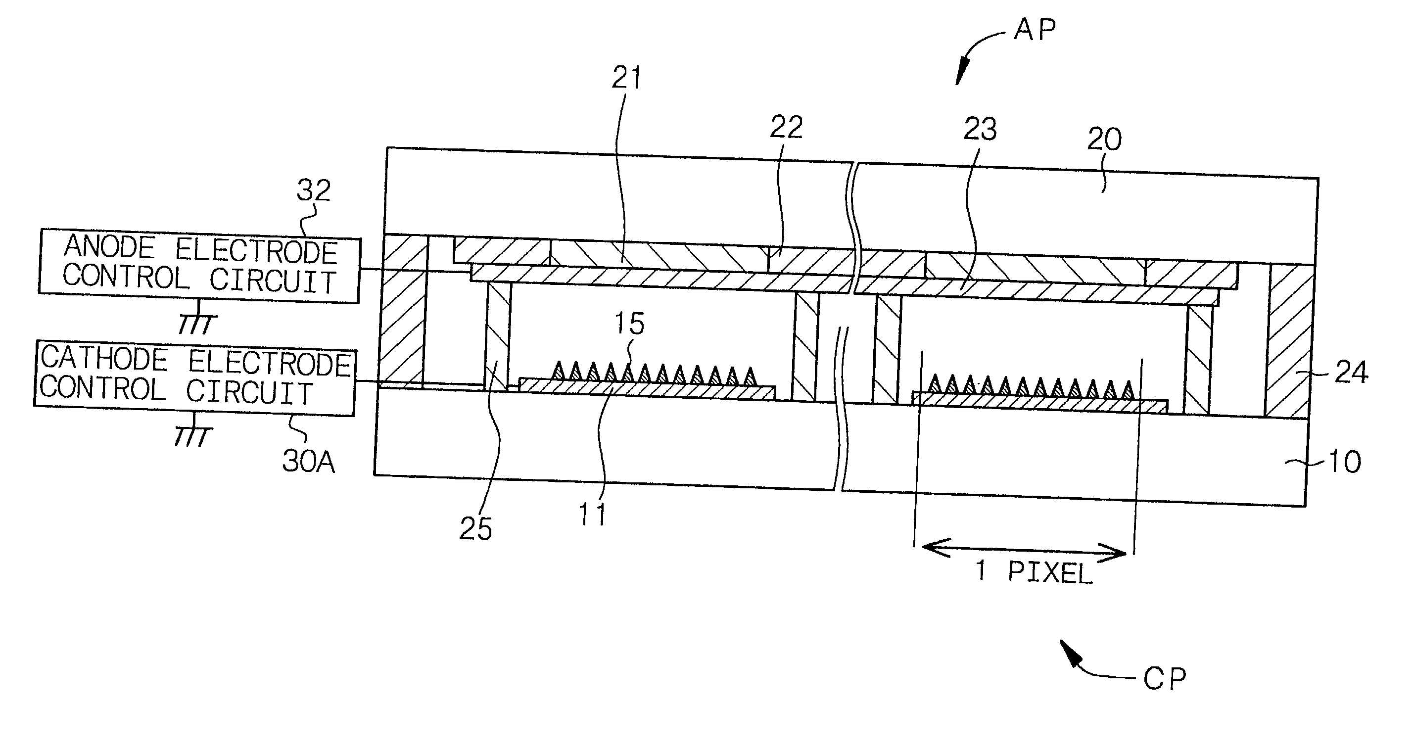 Electron-emitting device, cold cathode field emission device and method for production thereof, And cold cathode field emission display and method for production thereof
