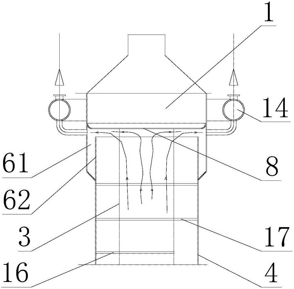 Smoke cooling device