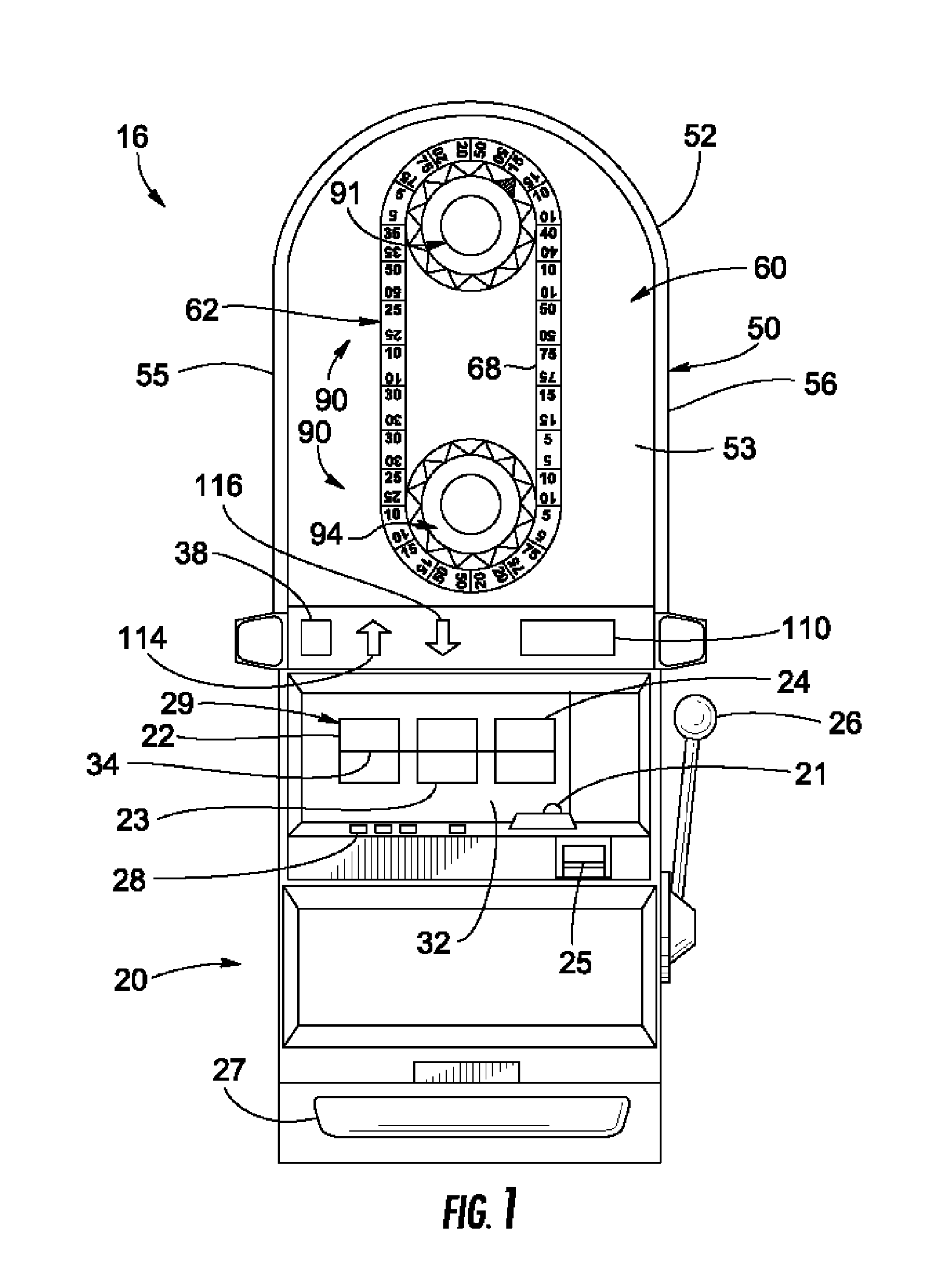 Gaming device with indicators and methods of use