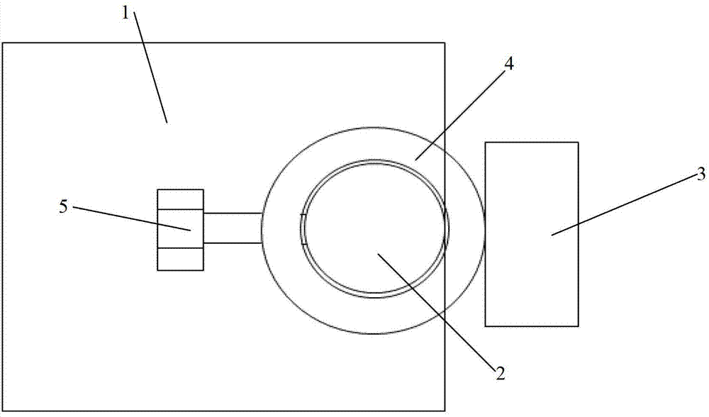 Positioning device for flatting test of square tube