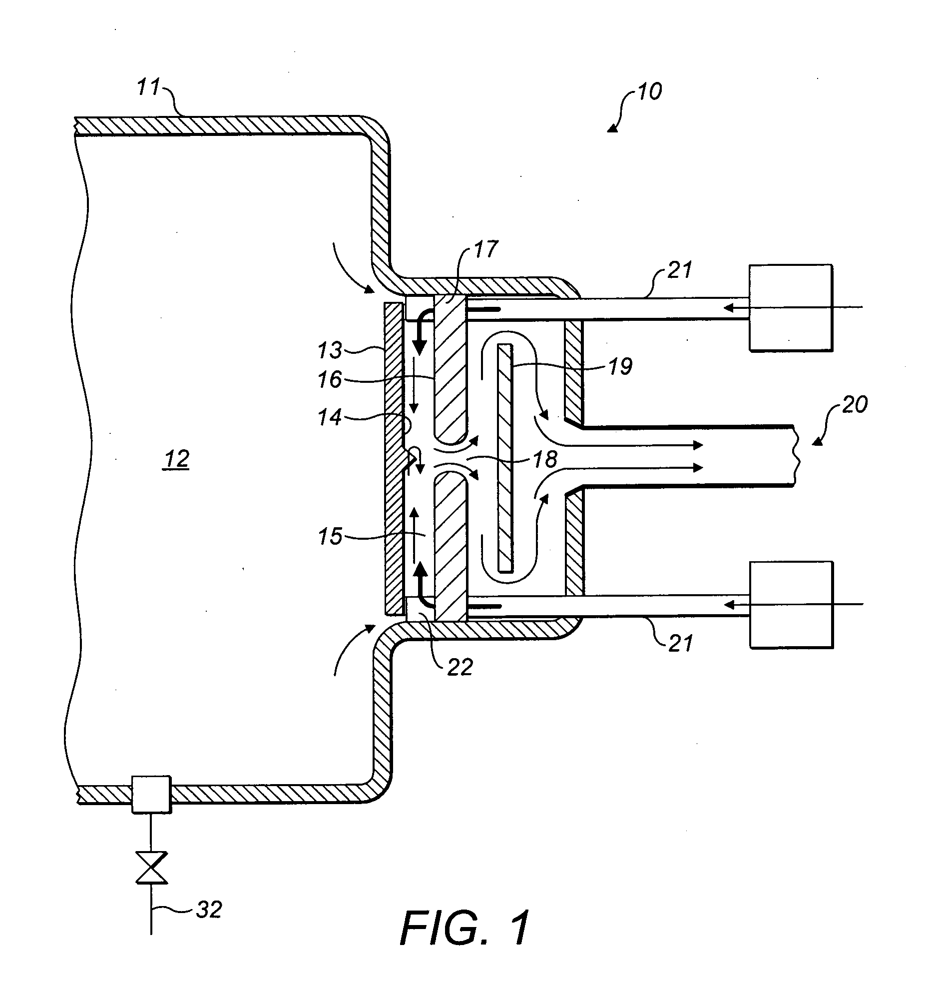 Apparatus and method for controlling the flow of fluid in a vortex amplifier
