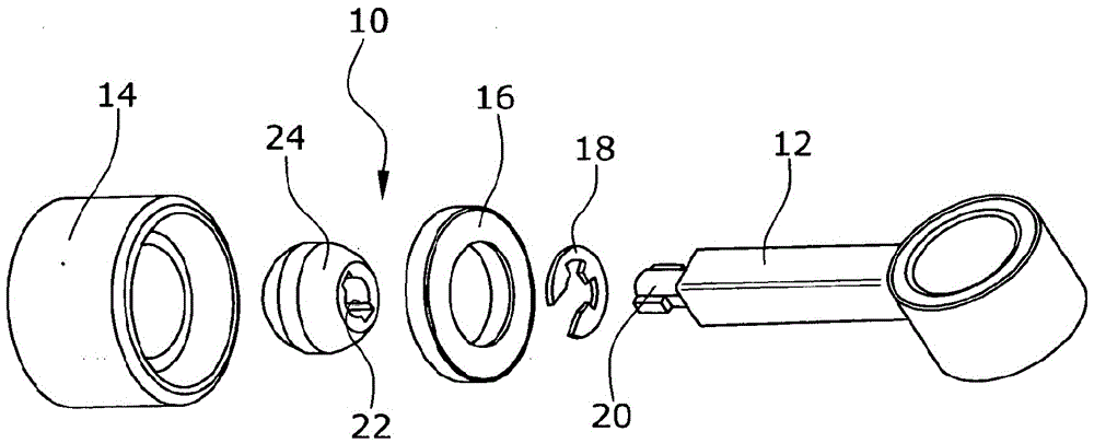 Connecting rod-piston assembly comprising a connecting rod having a spherical small end