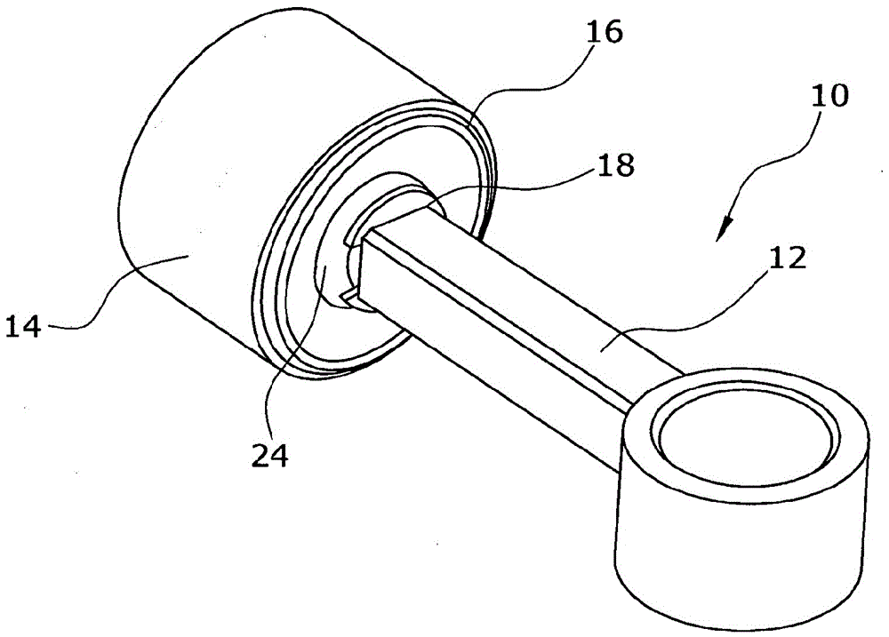 Connecting rod-piston assembly comprising a connecting rod having a spherical small end