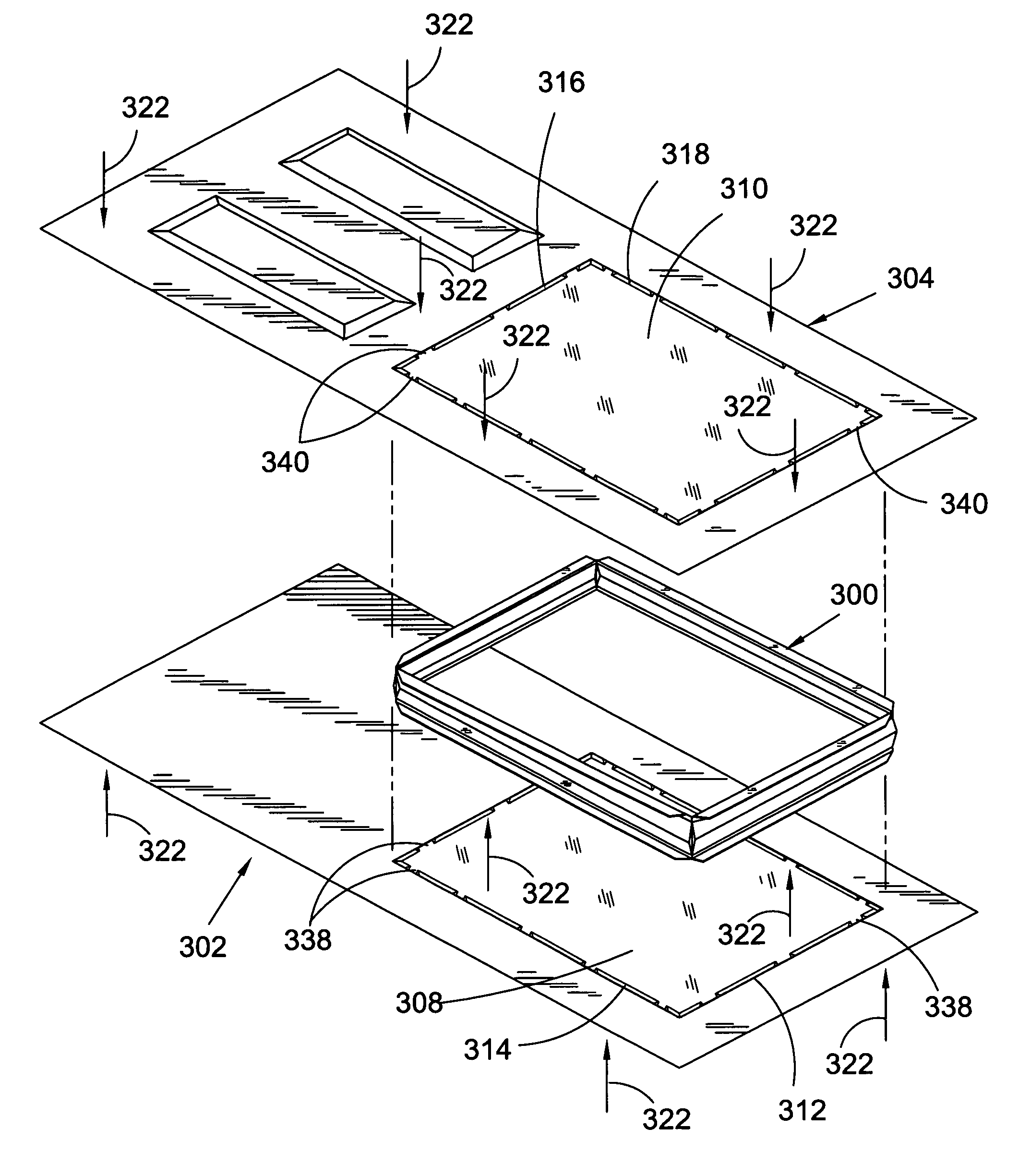 Apparatus and method of fabricating a door