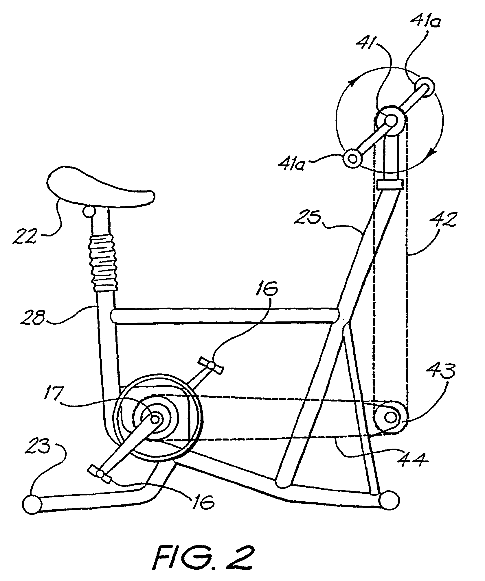 Exercise apparatus for a person with muscular deficiency