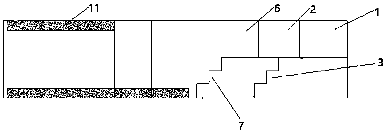 A method for dismantling tall and large cores in extra-large cross-section underground tunnels