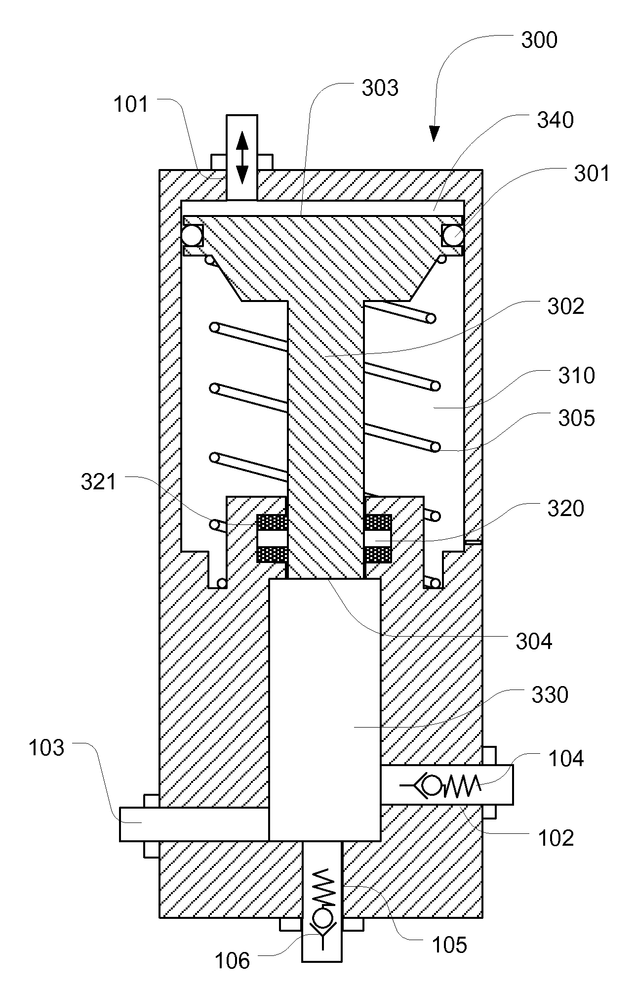 Air-driven hydraulic pump with pressure control