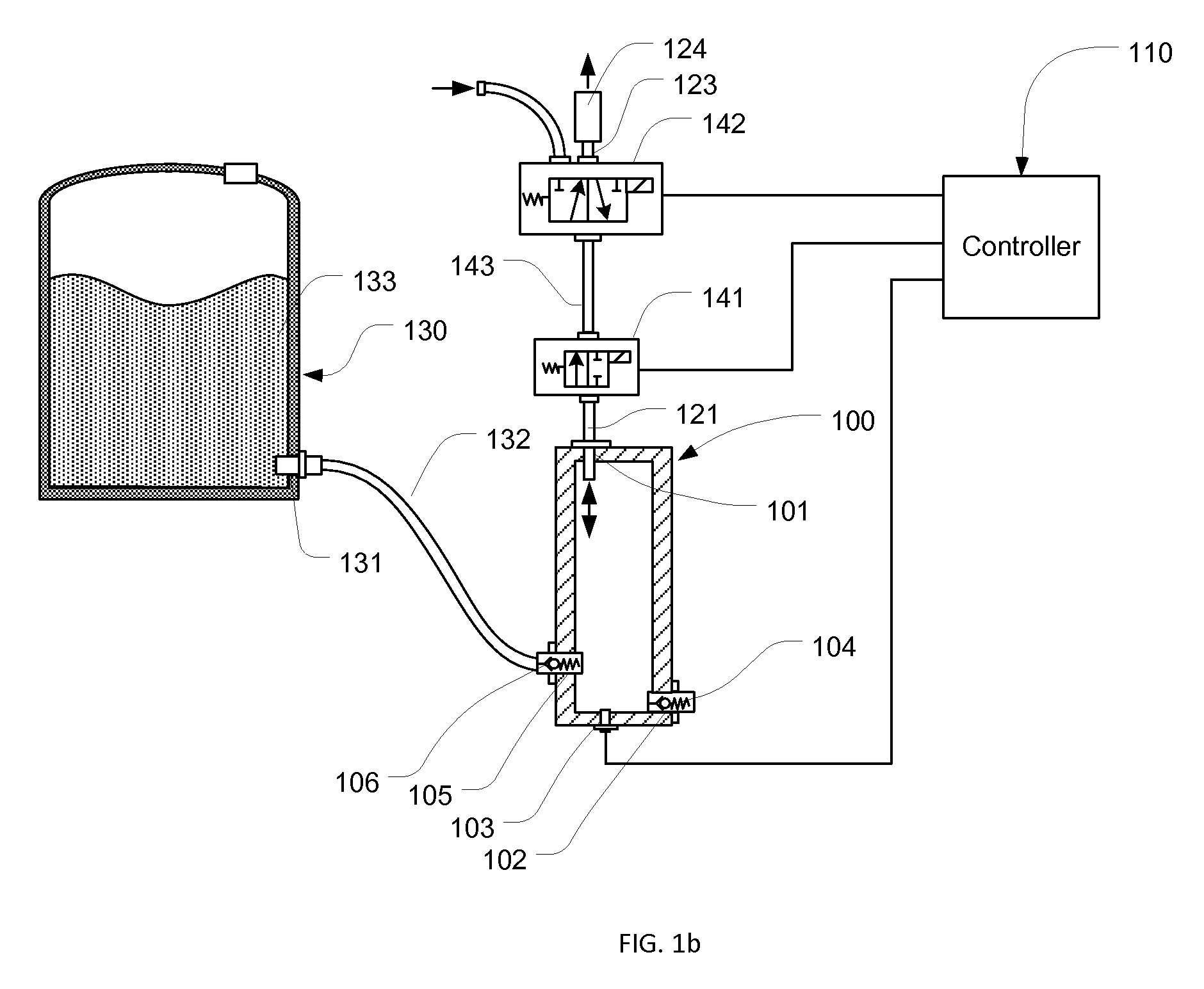Air-driven hydraulic pump with pressure control
