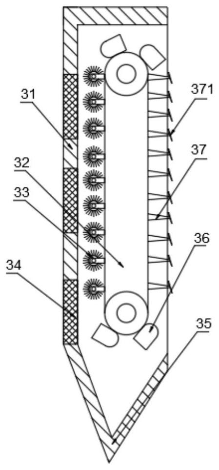 Sluice cleaning device for water conservancy project