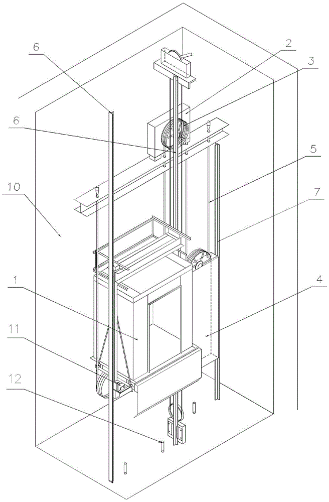 Elevator stop device with trigger mechanism