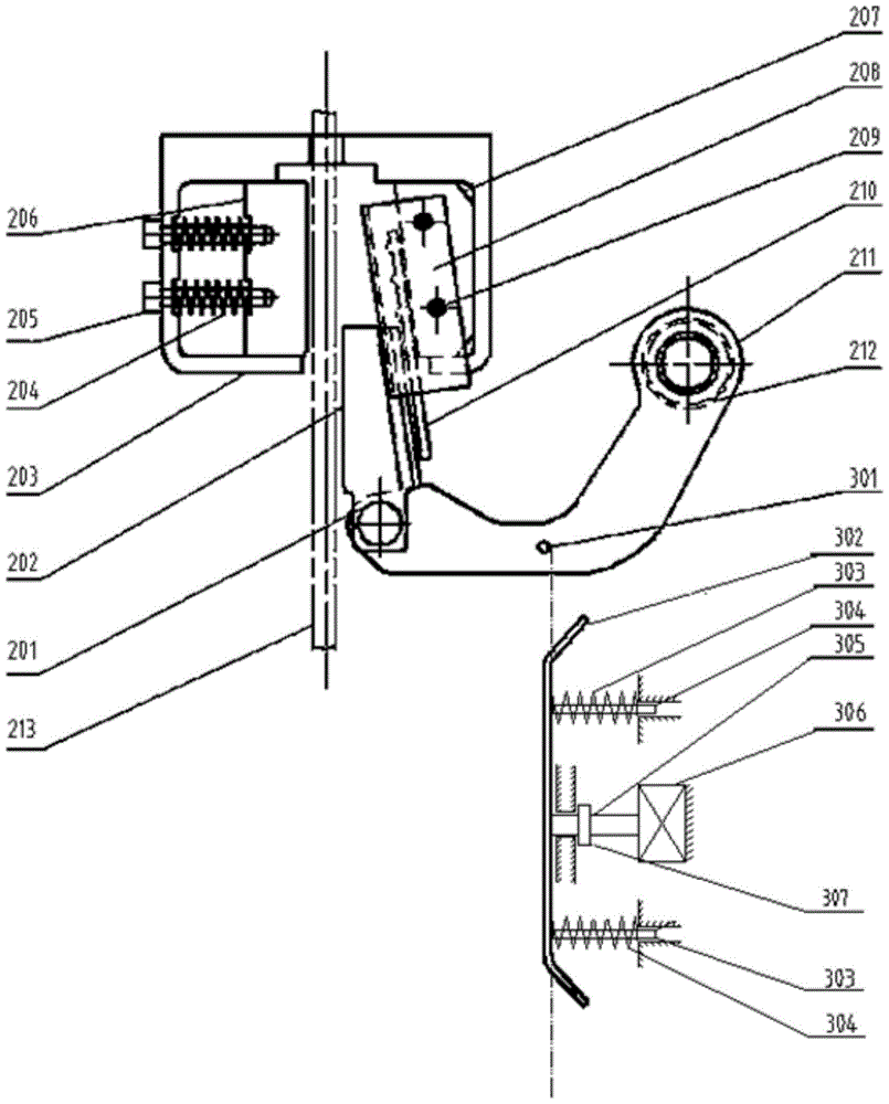 Elevator stop device with trigger mechanism