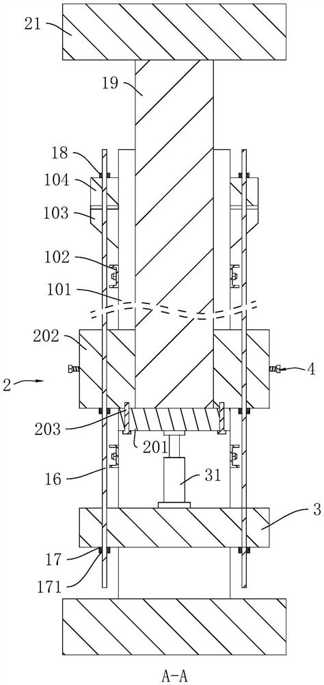 Jacking device for building storey adding