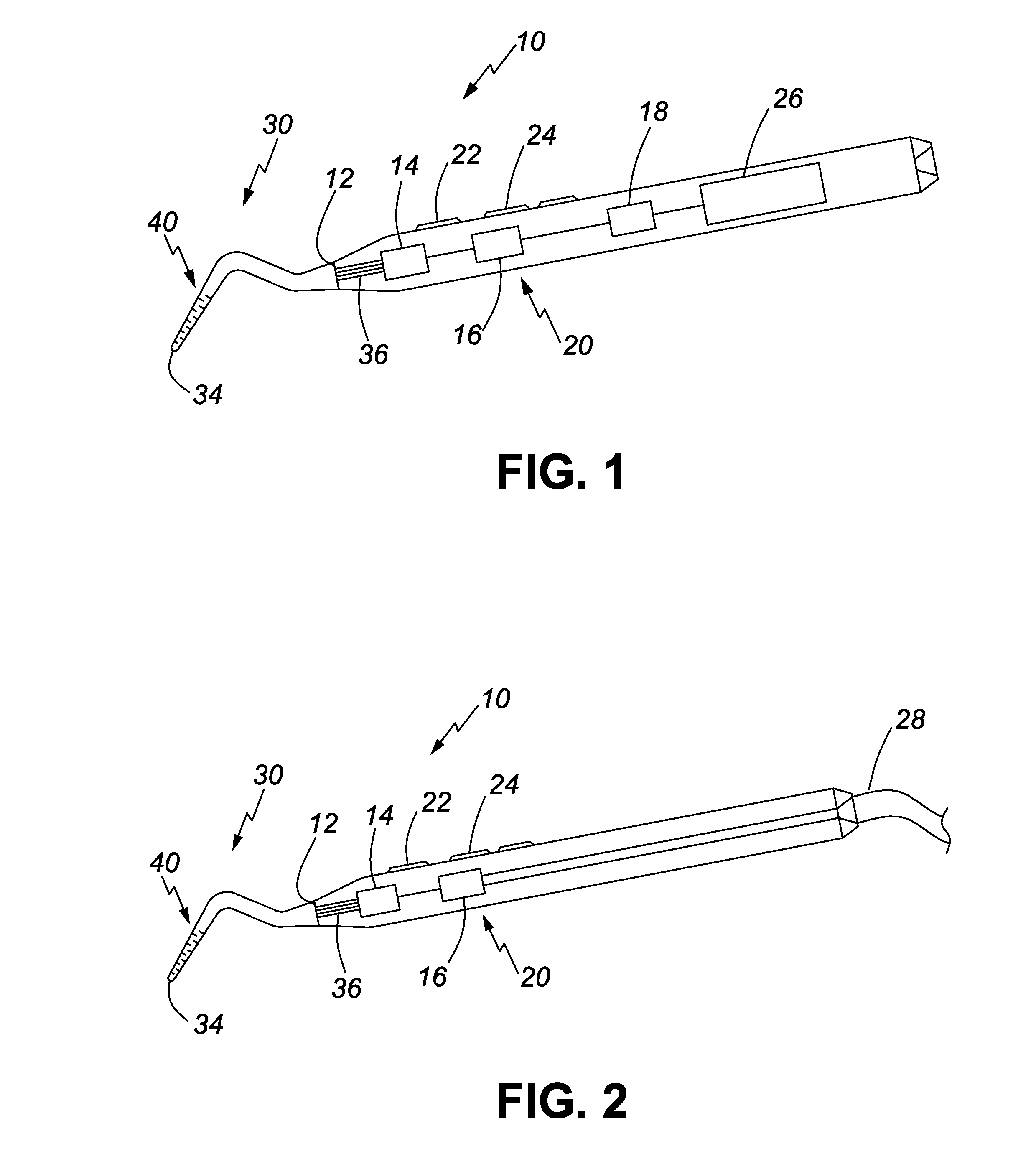Periodontal probe with touch sensing