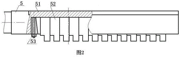 Large-diameter internal gear broaching machining device