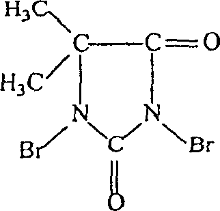 Application of dibromodimethyl hydantoin as disinfectant