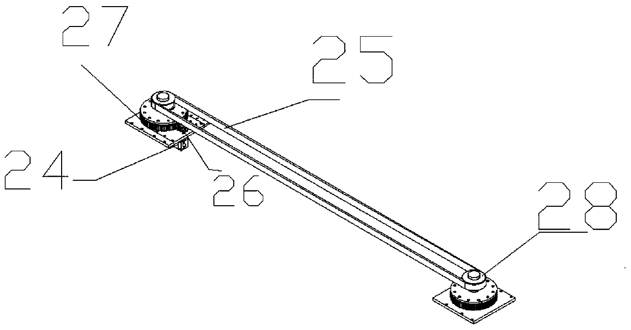 Automatically folded four-screen LED display screen