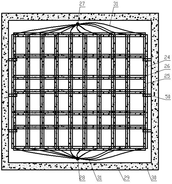 Crossing hole, heat injection and hydraulic flushing synergistic extraction-promoting enhancing method