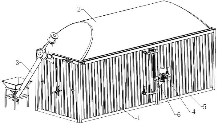 Movable integrated small and medium-sized fermentation device and method for treating organic wastes