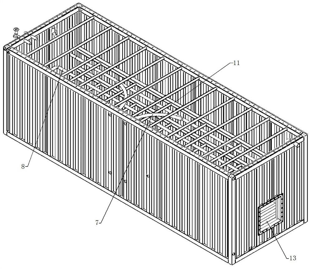 Movable integrated small and medium-sized fermentation device and method for treating organic wastes