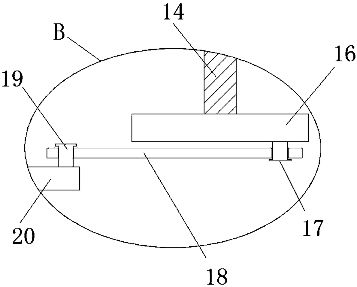 Sweet potato crushing device