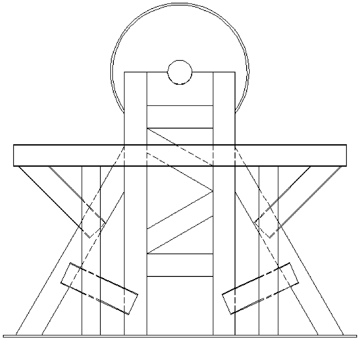 A stator frame welding displacement tool and its use method