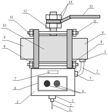 Electronic dual-position manual stop valve with opening/closing state display lamp