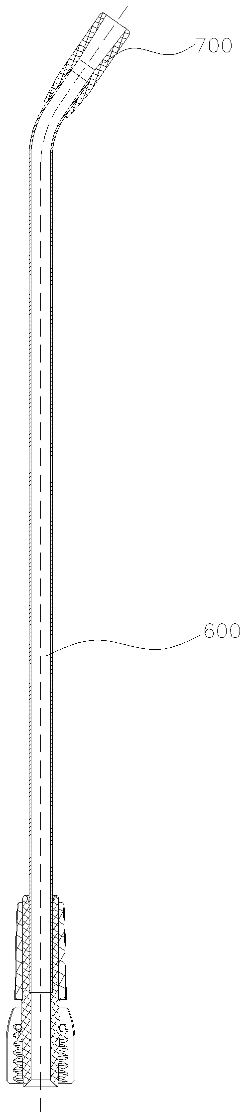 Facility for conveying medicine and device and component of facility