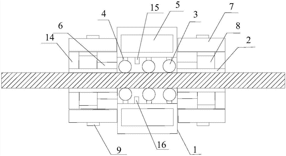 Intelligent double-sided glass wiping robot