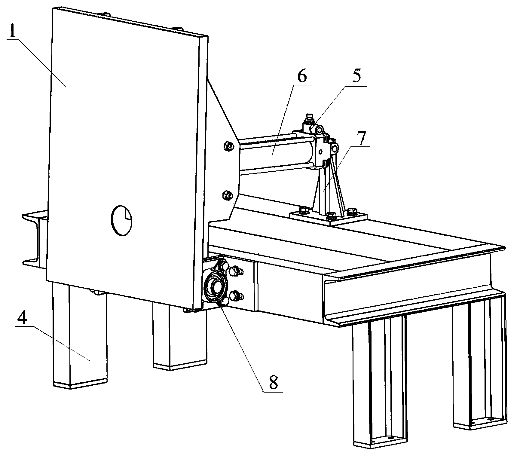 Material bag pouring structure of belt conveyor