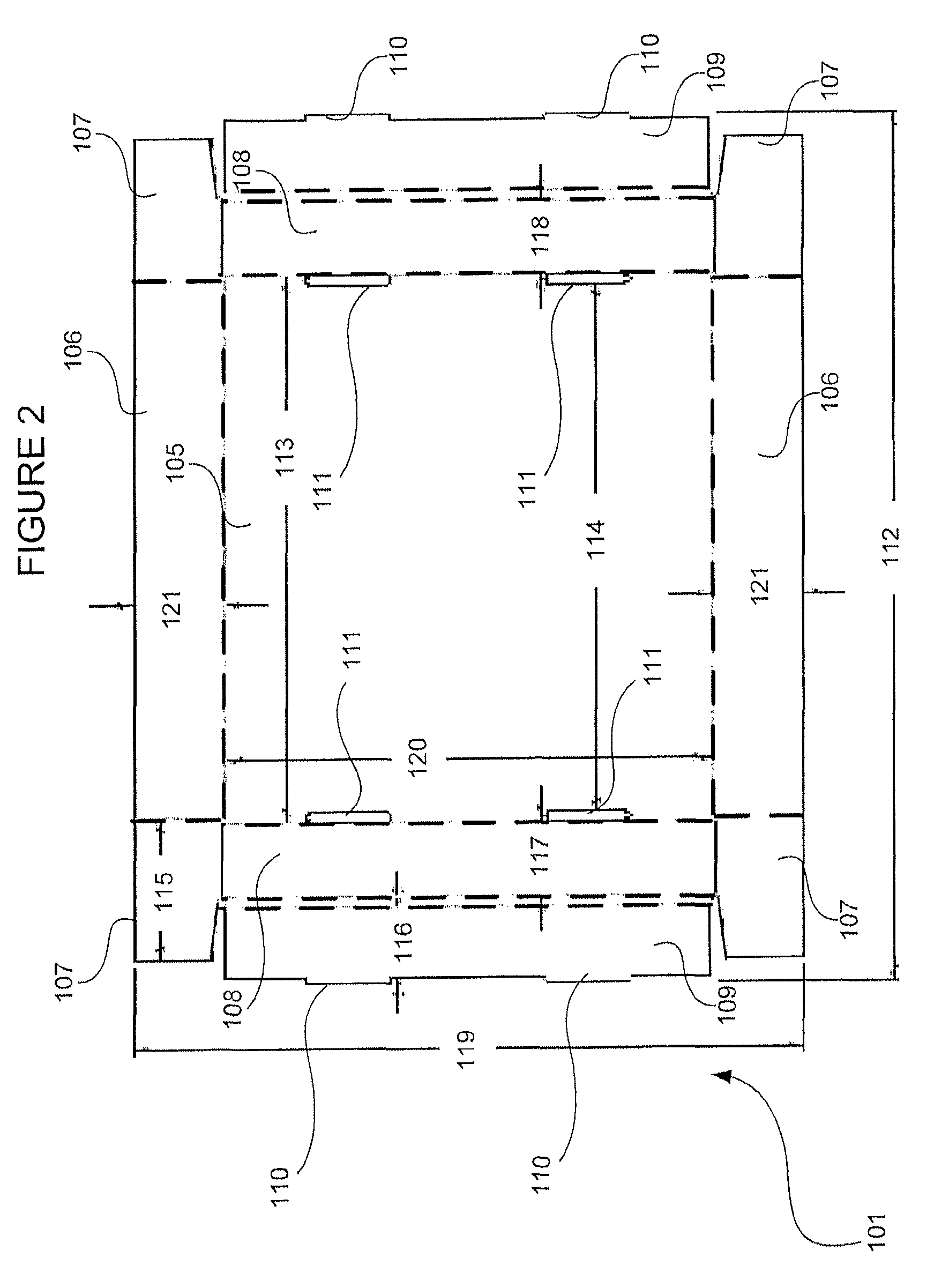 Materials for and method for manufacturing container with integrated divider and resulting container