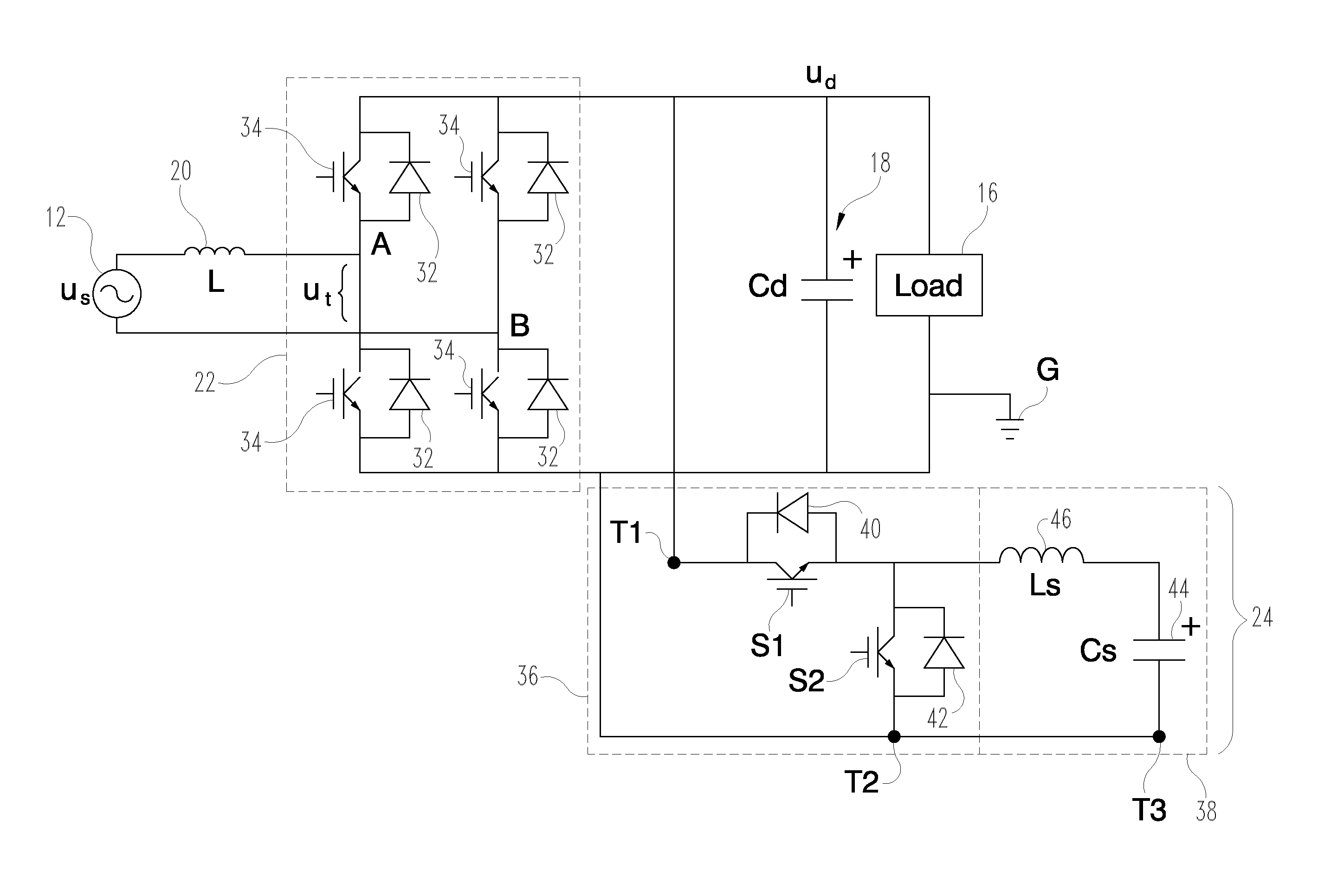 Electrical power system with high-density pulse width modulated (PWM) rectifier