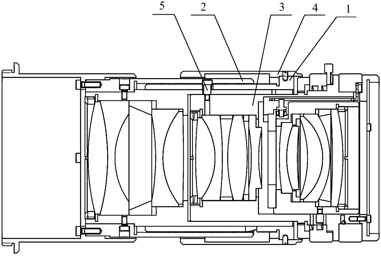 Lens focusing method and mechanism and lens