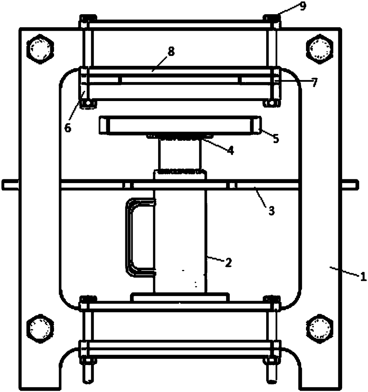 A device for laminating and heating materials