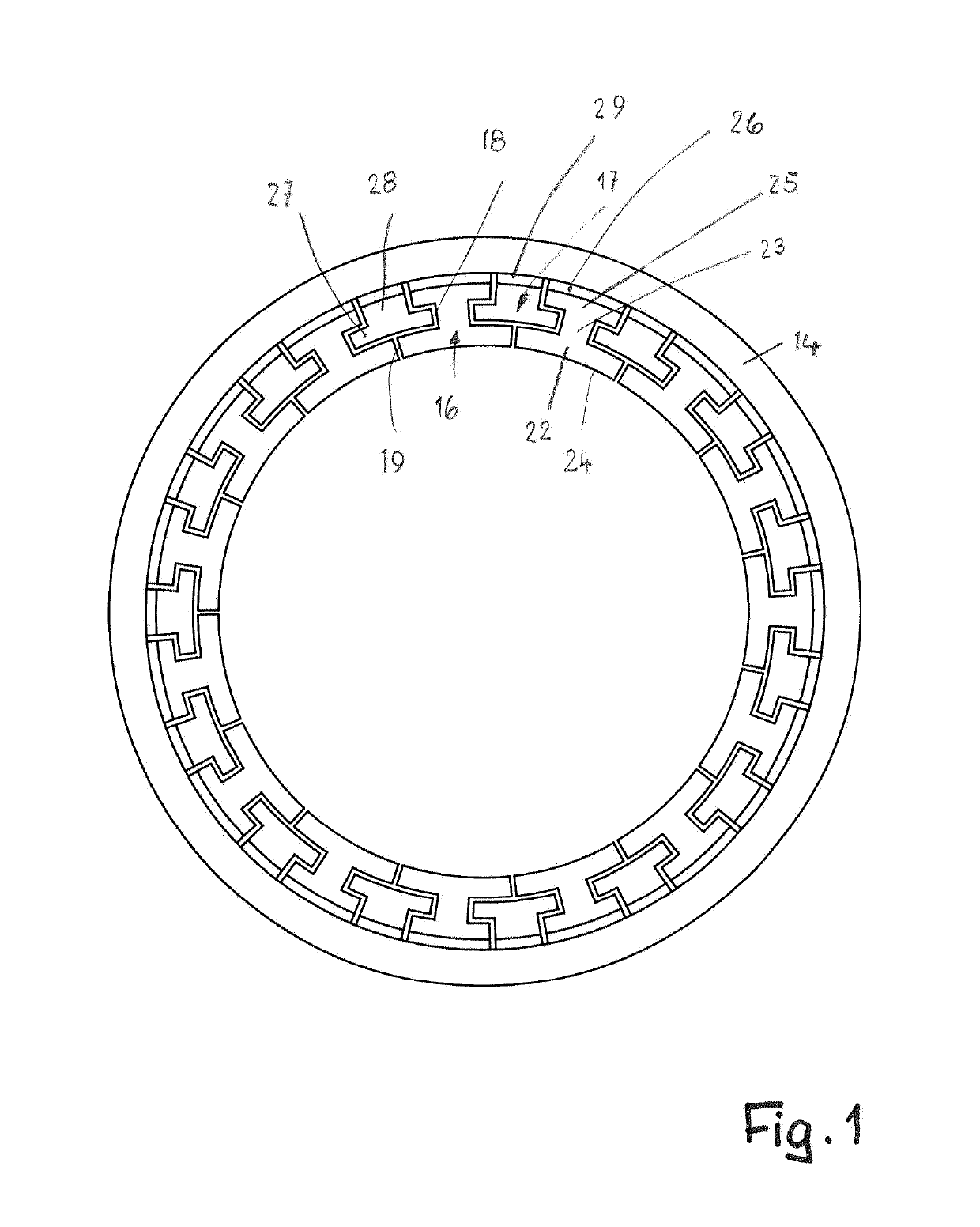 Shaft Grounding Ring and Dissipation Body for a Shaft Grounding Ring