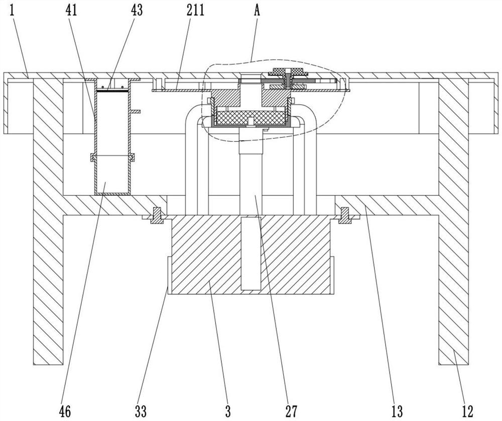 Chip storage mechanism for sand table simulation teaching