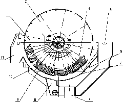 Trough body for high-efficiency permanent magnet drum magnetic separator