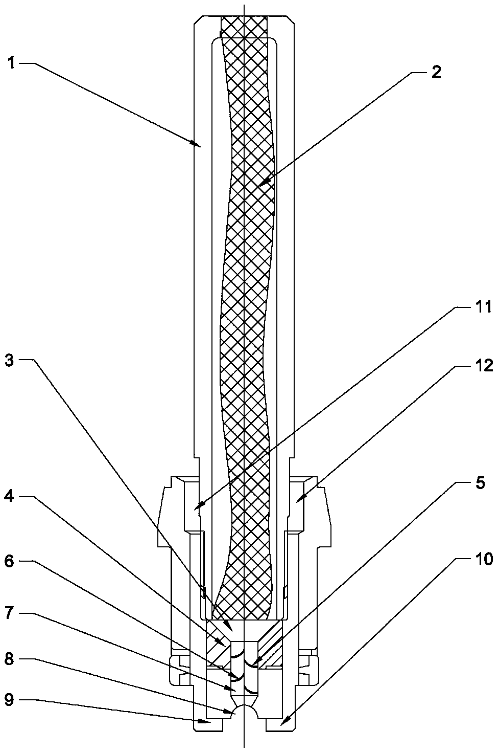 Multilayer filtrating spraying pipeline